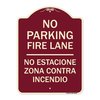 Signmission No Estacione Zona Contra Incendio Heavy-Gauge Aluminum Architectural Sign, 24" H, BU-1824-23848 A-DES-BU-1824-23848